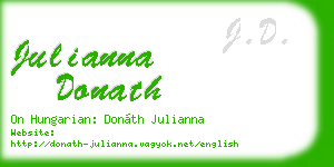 julianna donath business card