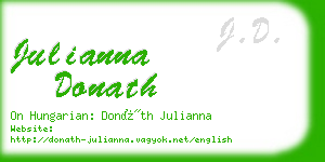 julianna donath business card